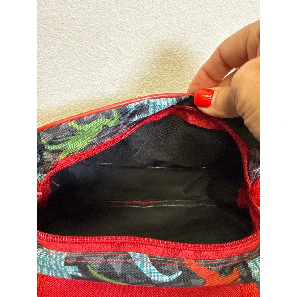 Sonic the Hedgehog Kids Bag Dinosaur Print Red Blue Shoulder Strap